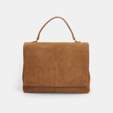Bolso handbag de mujer de ante, Piel Bolso handbag de mujer de ante, Piel